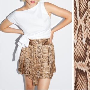 Zara Snake Print Shorts Size S